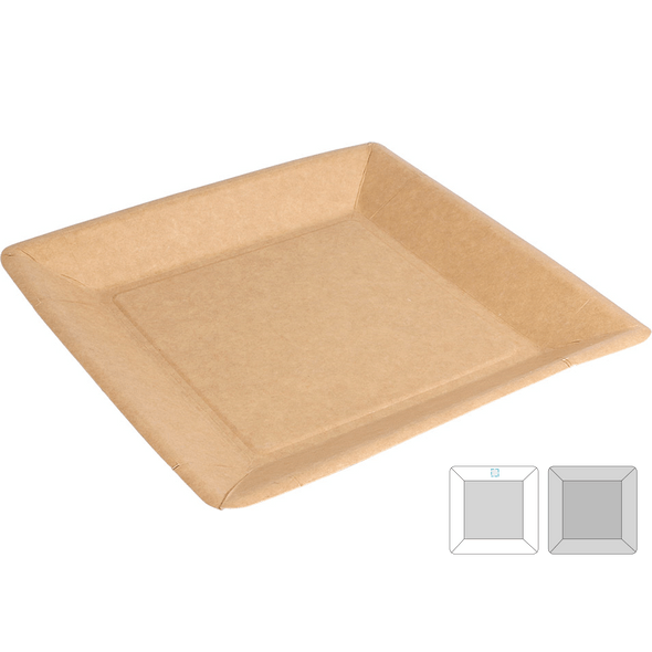 Lacquered Square Plates Card